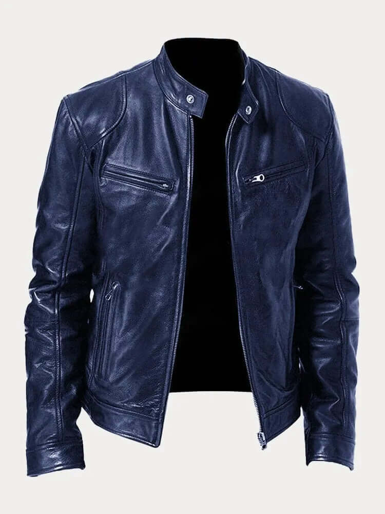 Men's Classic Leather Jacket - Stylish & Durable Outerwear for All Seasons