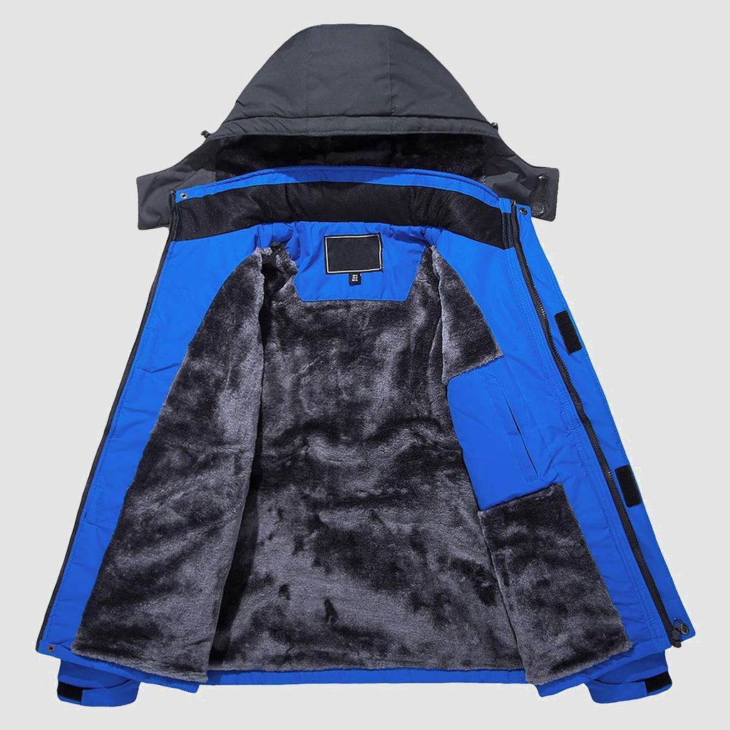 Men's Water-Repellent Winter Ski Jacket with Fleece Lining - Insulated, Breathable, and Stylish Outerwear for Cold Weather Adventures