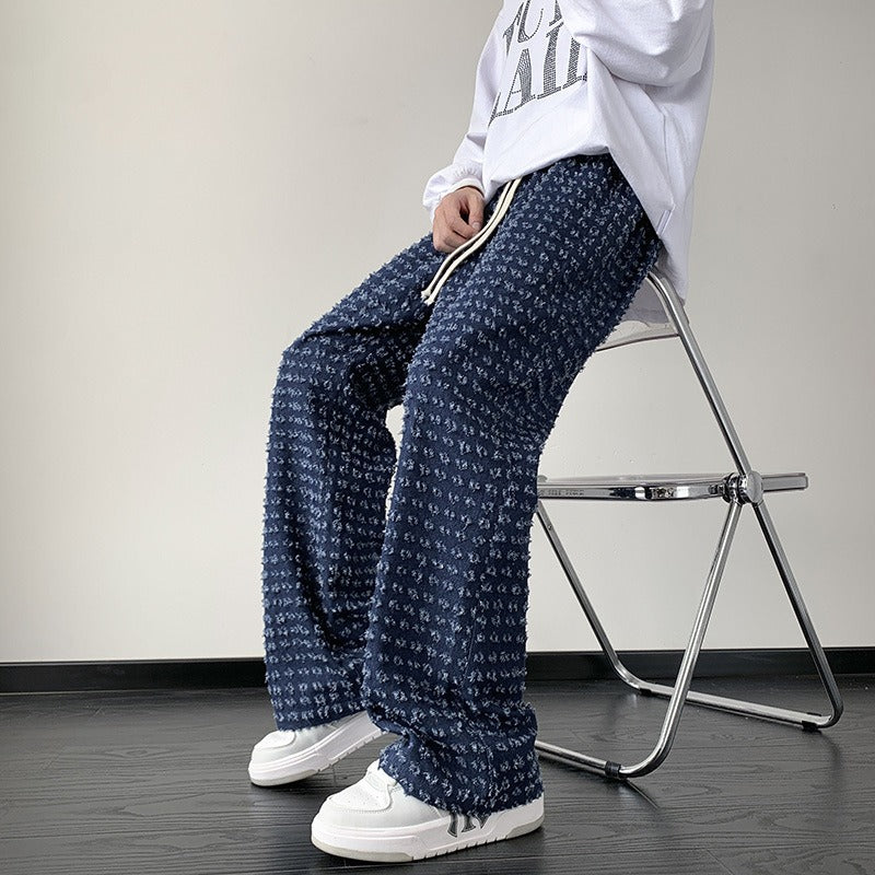 Distressed Cotton Cargo Pants