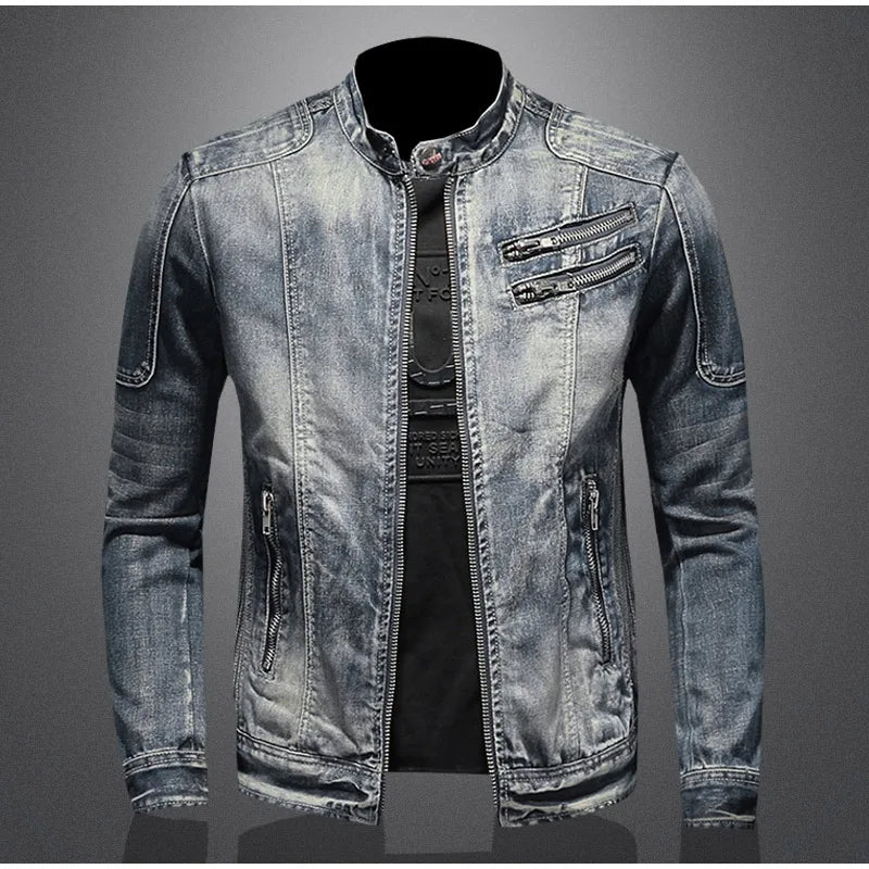 Avencea Men's Classic Denim Jacket Set - Perfect for Winter Fashion - Stylish & Warm Outerwear