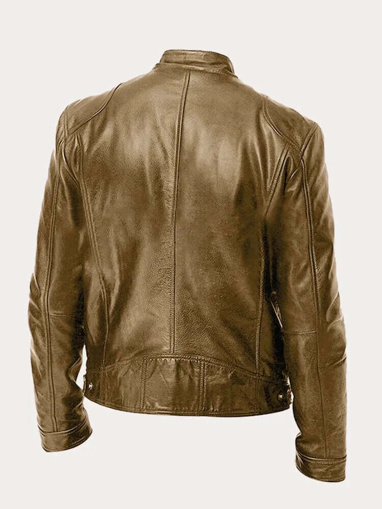 Men's Classic Leather Jacket - Stylish & Durable Outerwear for All Seasons