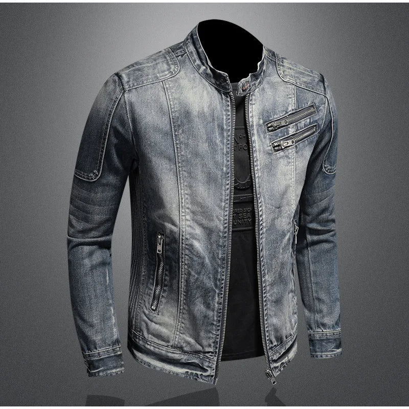 Avencea Men's Classic Denim Jacket Set - Perfect for Winter Fashion - Stylish & Warm Outerwear
