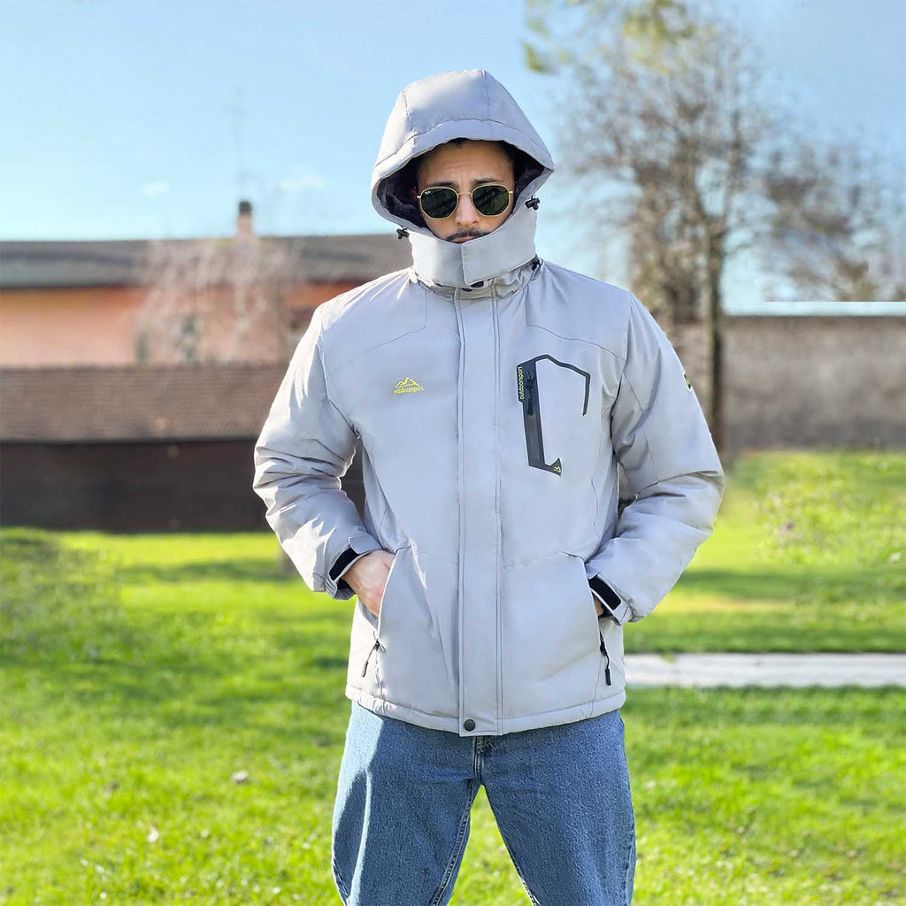 Men's Water-Repellent Winter Ski Jacket with Fleece Lining - Insulated, Breathable, and Stylish Outerwear for Cold Weather Adventures