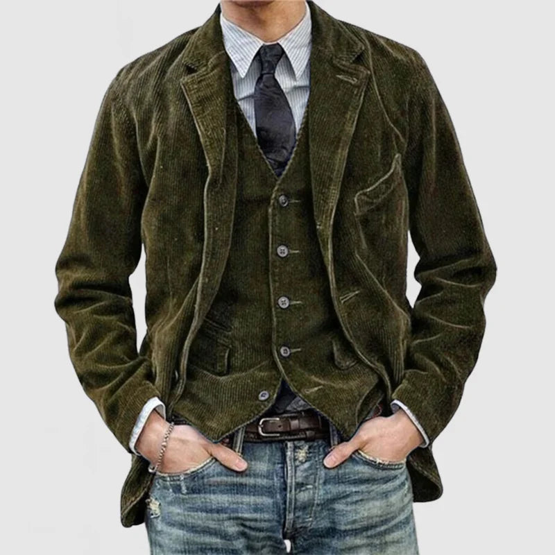 Lancaster Corduroy Blazer with Matching Waistcoat