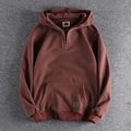 Men's Casual Half-Zip Hoodie with Kangaroo Pocket - Warm & Comfortable Fit for Everyday Wear