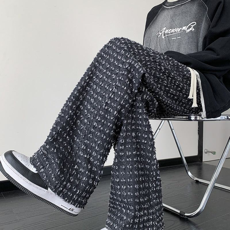 Distressed Cotton Cargo Pants