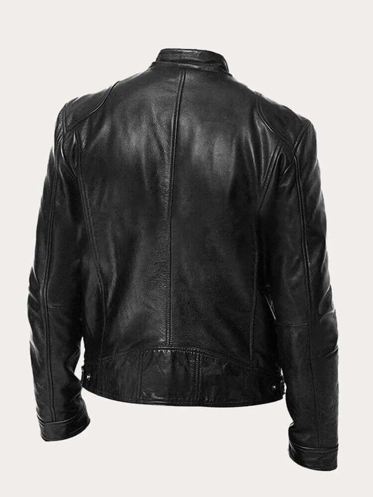 Men’s Premium Leather Jacket – Classic Moto Style, Everyday Comfort & All-Season Durability