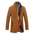 Men's Slim Fit Wool Winter Coat - Stylish & Warm Outerwear for Cold Weather