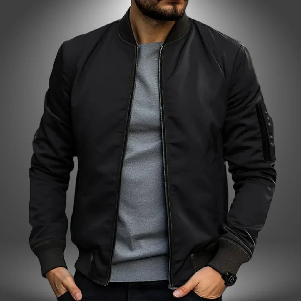 Men's Lightweight Casual Bomber Jacket - Stylish Windbreaker for Everyday Wear