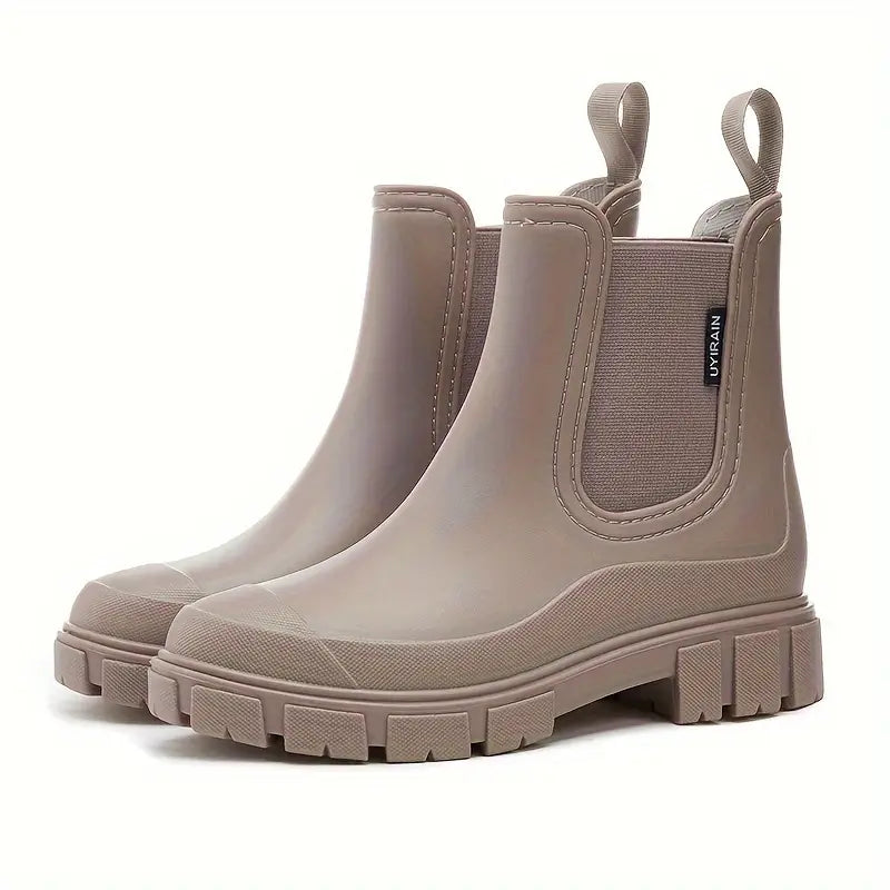 Women's Waterproof Rain Boots - Slip-Resistant Lug Sole for Ultimate Traction & Comfort