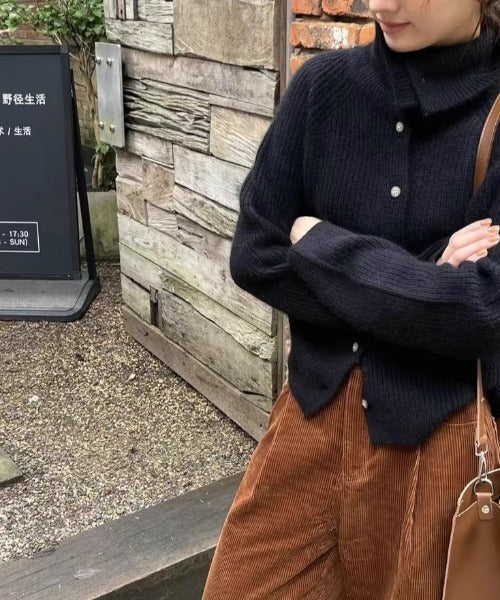 Wool Cashmere Blend Turtleneck Sweater