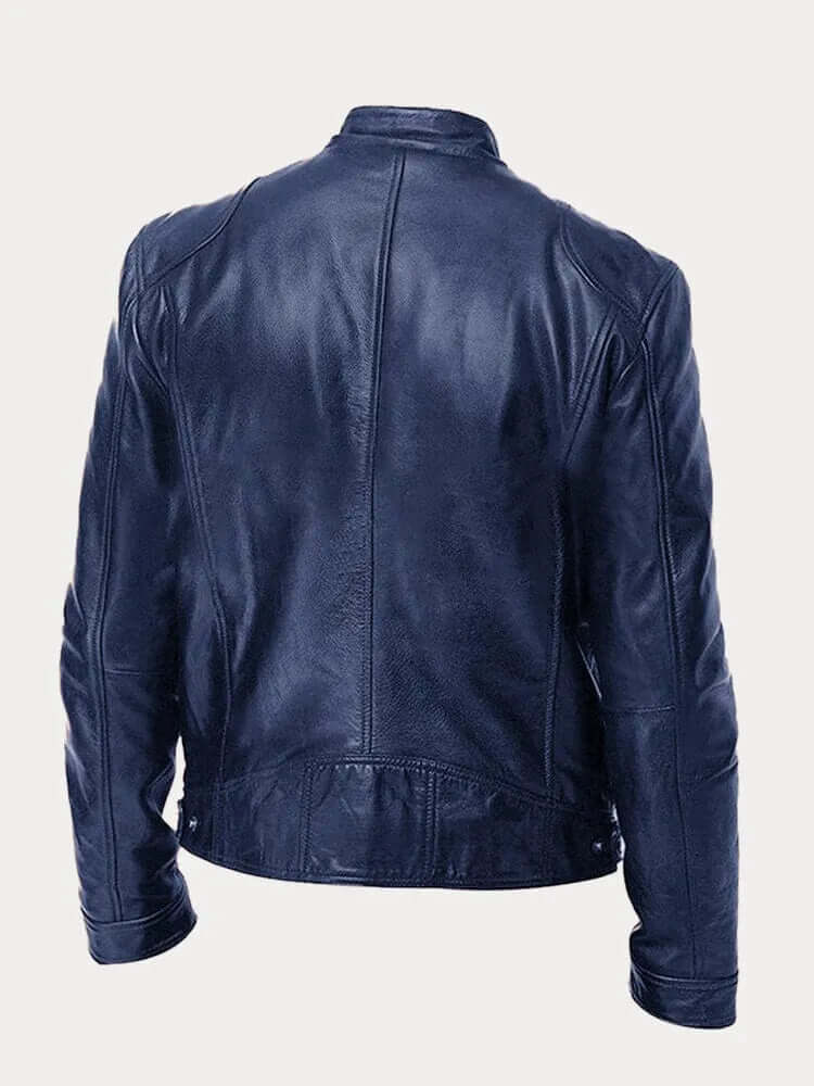 Men’s Classic Leather Jacket – Modern Biker Style, Durable All-Season Outerwear