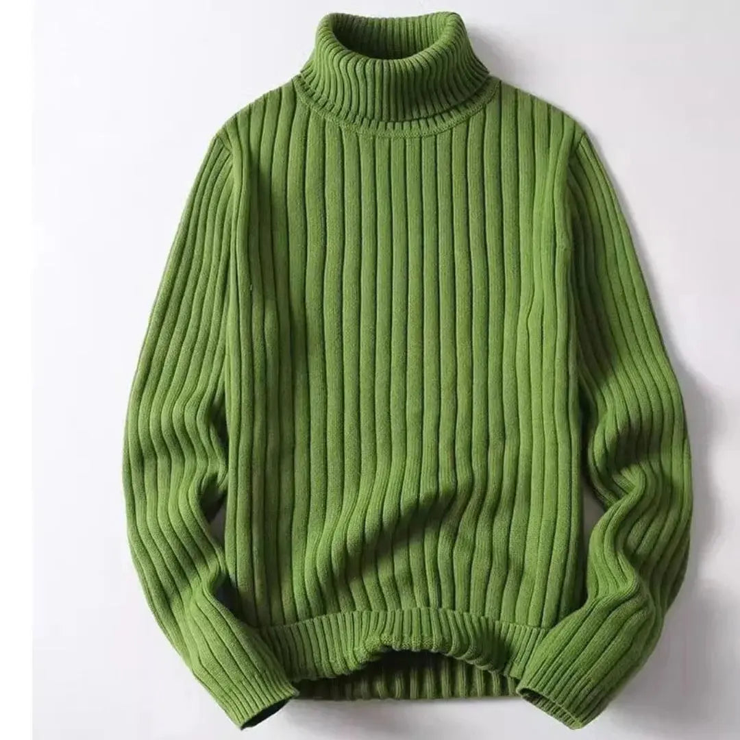 Huxley Ribbed Knit Cotton Sweater