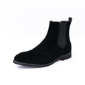 Men's Sleek Fit Chelsea Ankle Boots - Cap Toe Slip-On Design for Effortless Style