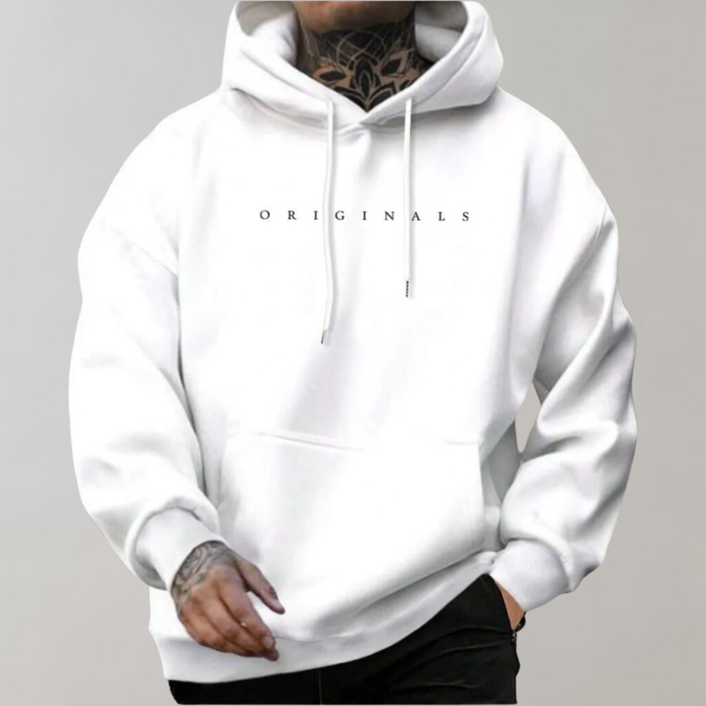 Men's Oversized Minimalist Hoodie - Casual Street Style Sweatshirt for Ultimate Comfort