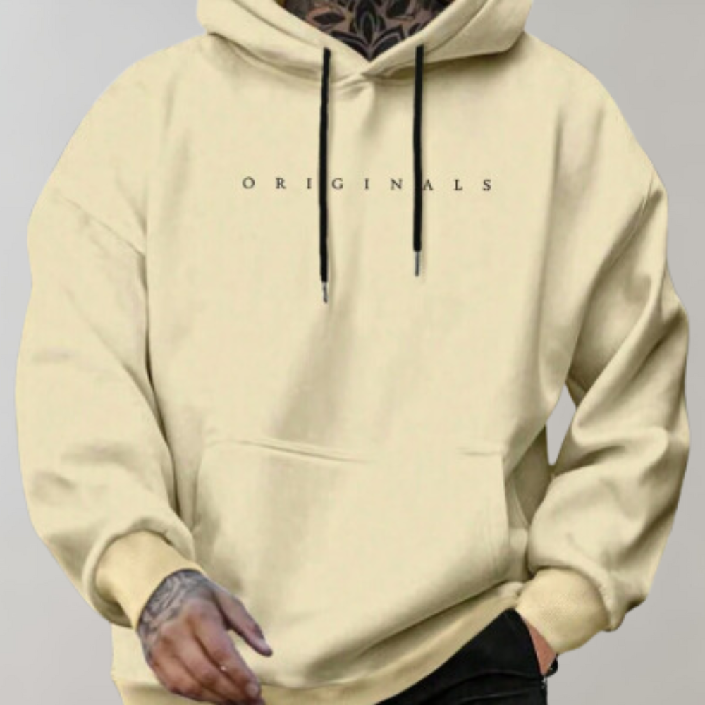 Men's Oversized Minimalist Hoodie - Casual Street Style Sweatshirt for Ultimate Comfort