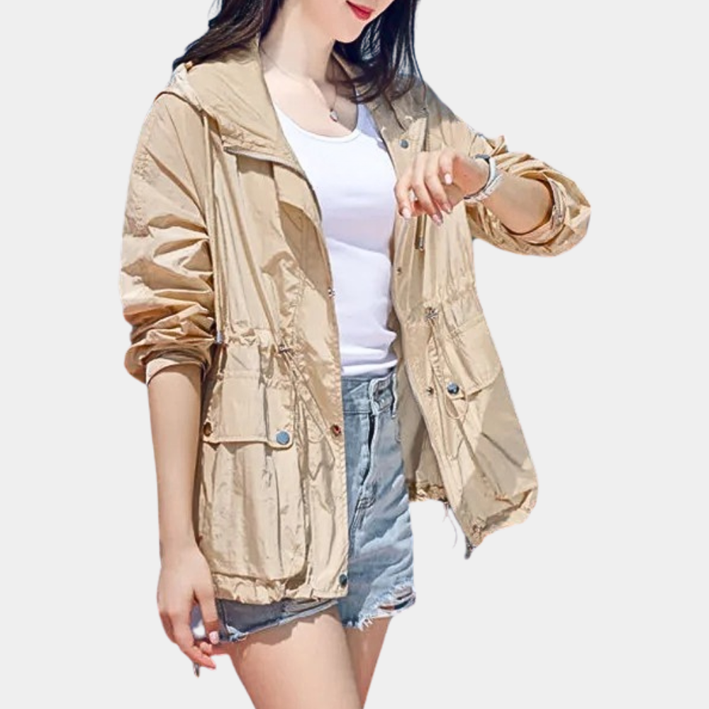 Avencea Women's Lightweight Summer Jacket - UV Protection & Breathable Design for Outdoor Activities