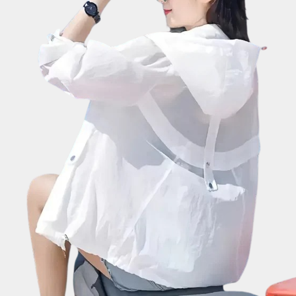 Avencea Women's Lightweight Summer Jacket - UV Protection & Breathable Design for Outdoor Activities