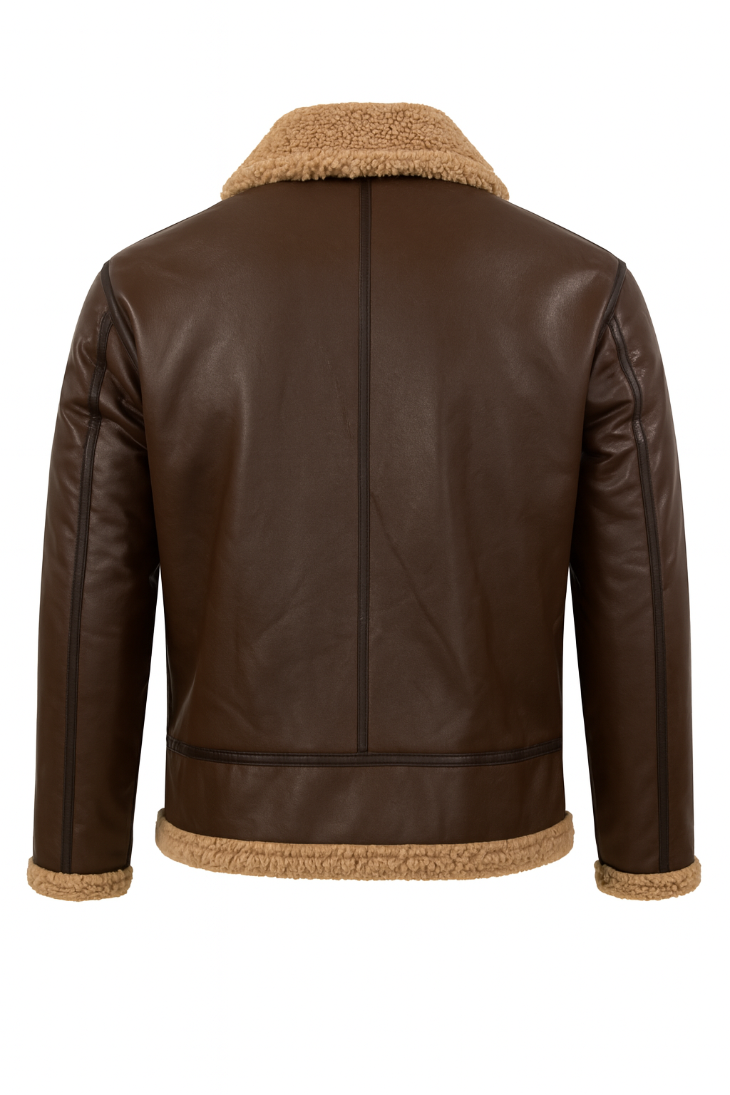 Men's Shearling Sheepskin Flying Jacket - Premium Warmth & Style | Classic Aviator Design (.)