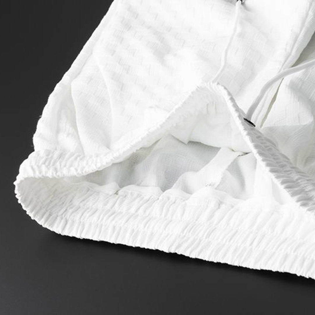 Cotton-Blend Casual Set with Drawstring Trousers