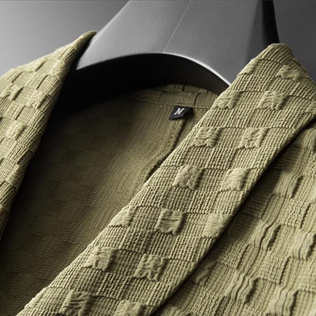 Cotton-Blend Casual Set with Drawstring Trousers