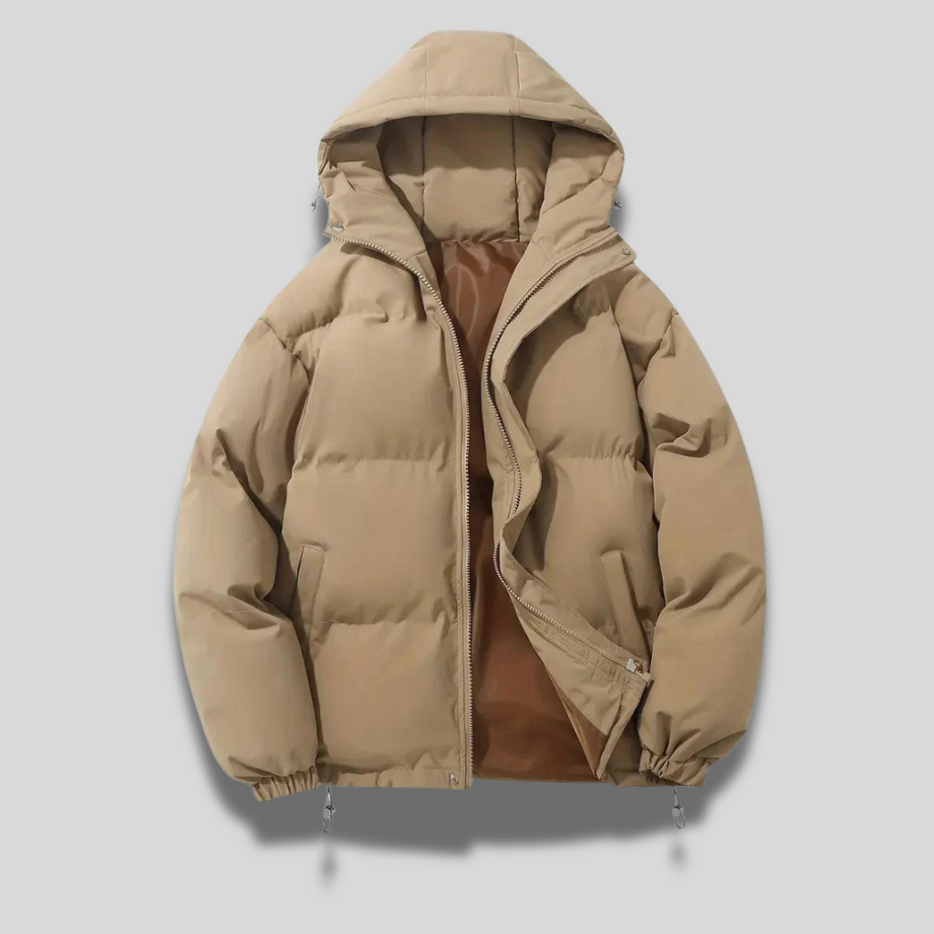 Insulated Hooded Outerwear Layering Coat