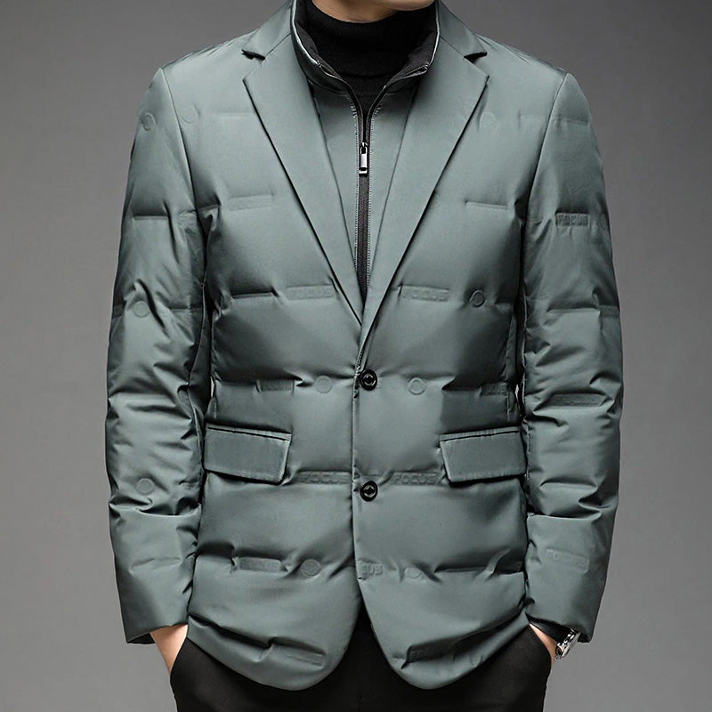 François Blanchet Men's Down Winter Jacket - Insulated, Waterproof, and Stylish Outerwear for Cold Weather