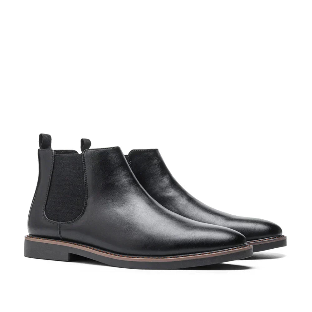 Men's Waterproof Chelsea Boots - Stylish & Comfortable with Elastic Side Panels