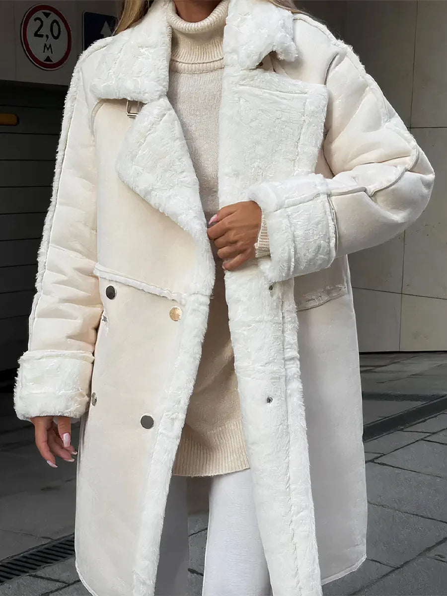Irene Elegant Sherpa Jacket for Women | Cozy & Stylish Outerwear | Perfect for Fall & Winter