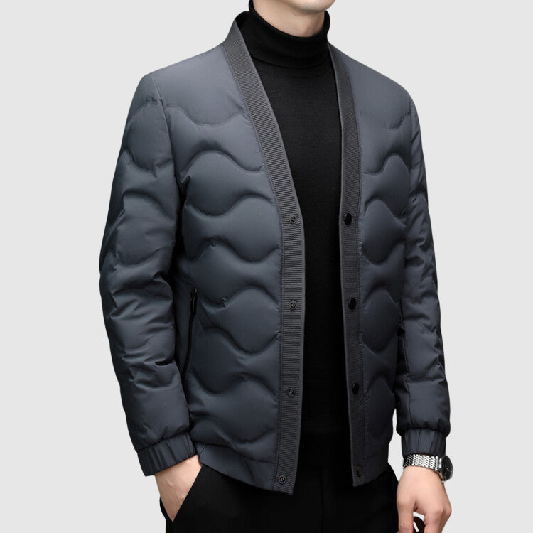 Roberto Russo L'Eleganza Minimalista Down Jacket - Stylish Lightweight Winter Coat for Men/Women