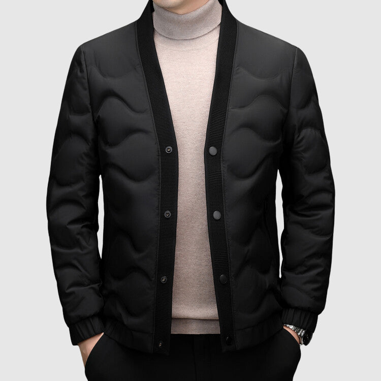 Roberto Russo L'Eleganza Minimalista Down Jacket - Stylish Lightweight Winter Coat for Men/Women