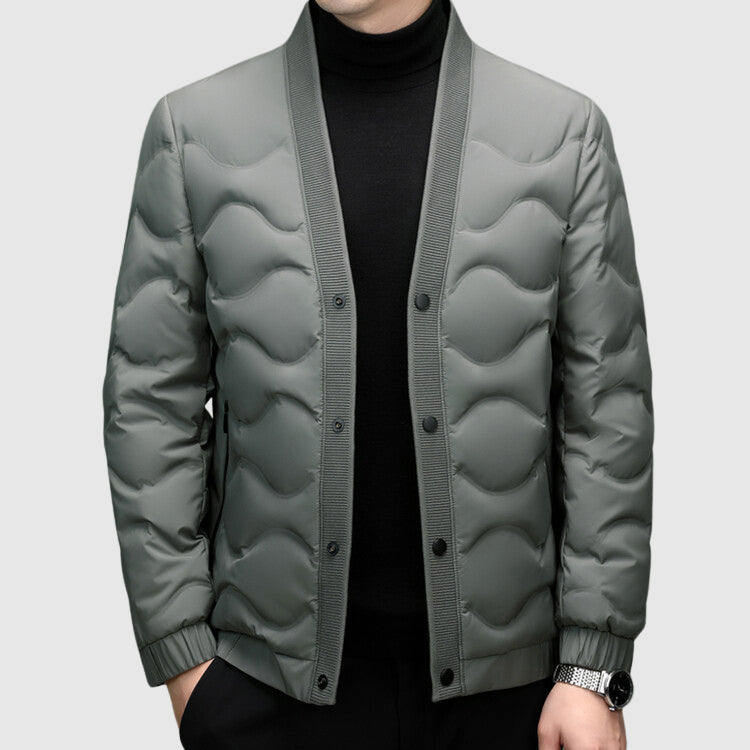 Roberto Russo L'Eleganza Minimalista Down Jacket - Stylish Lightweight Winter Coat for Men/Women
