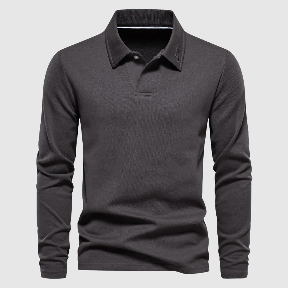 Lorenzo Vitali Elite Full Sleeve Polo Shirt - Soft Blend Anti-Pilling Comfort