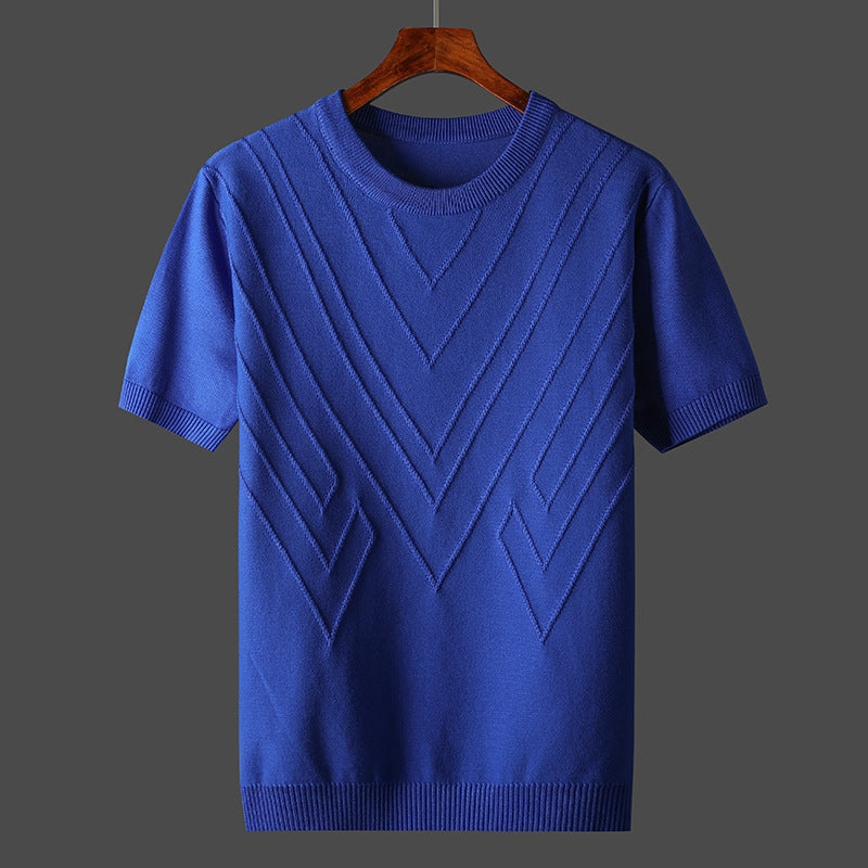 Cotton Blend Knit Shirt