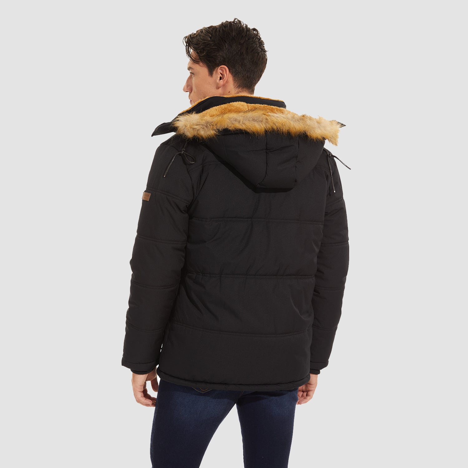 Men's Hooded Fleece-Lined Parka Jacket - Warm Puffer Coat for Ultimate Comfort and Style