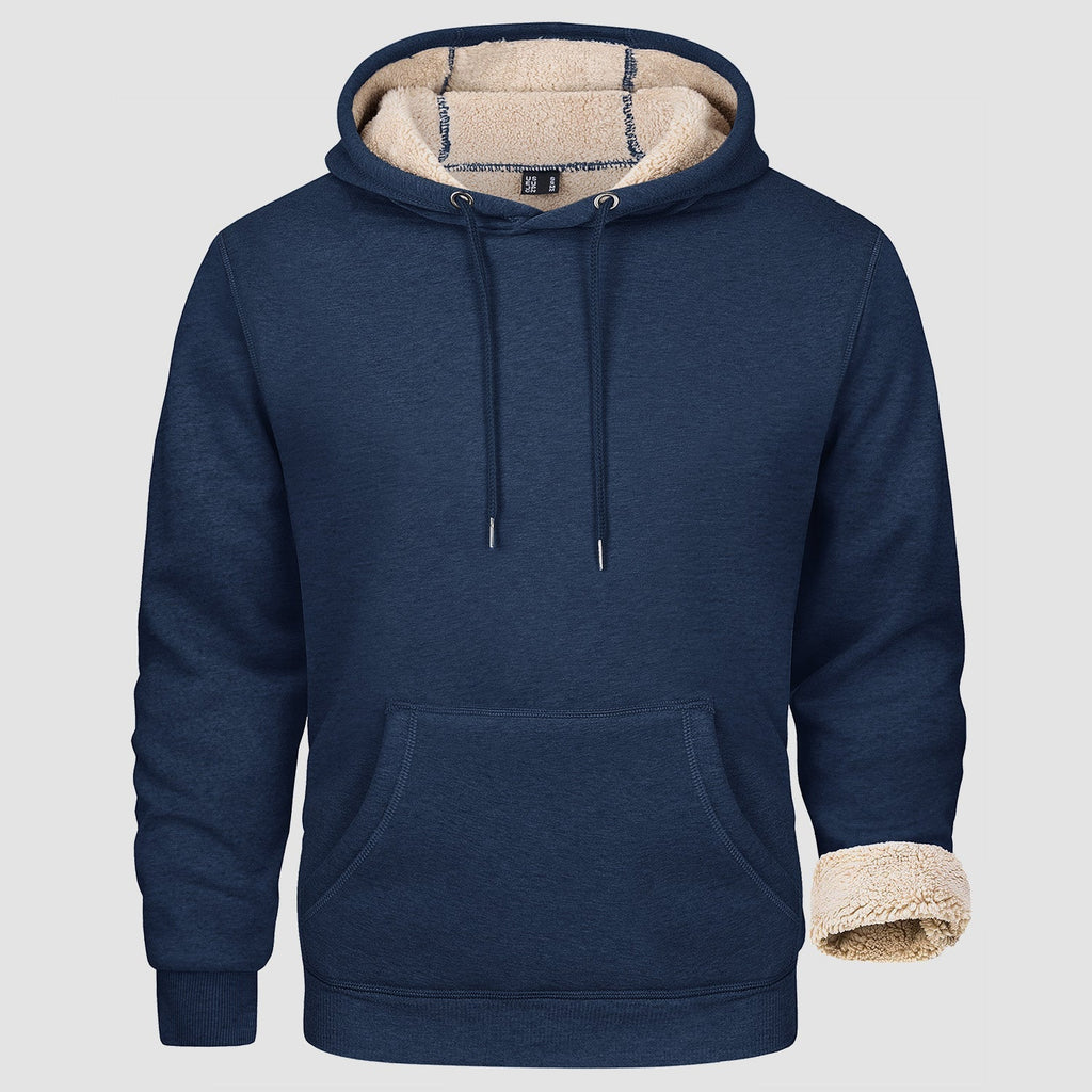 Men's Fleece Pullover Hoodie Sweatshirt - Cozy Warmth & Style for Everyday Wear