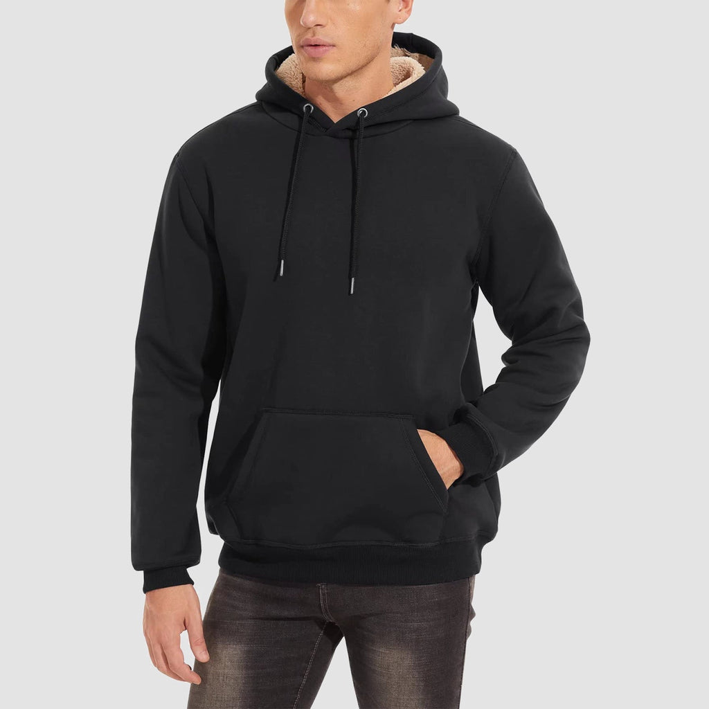 Men's Fleece Pullover Hoodie Sweatshirt - Cozy Warmth & Style for Everyday Wear