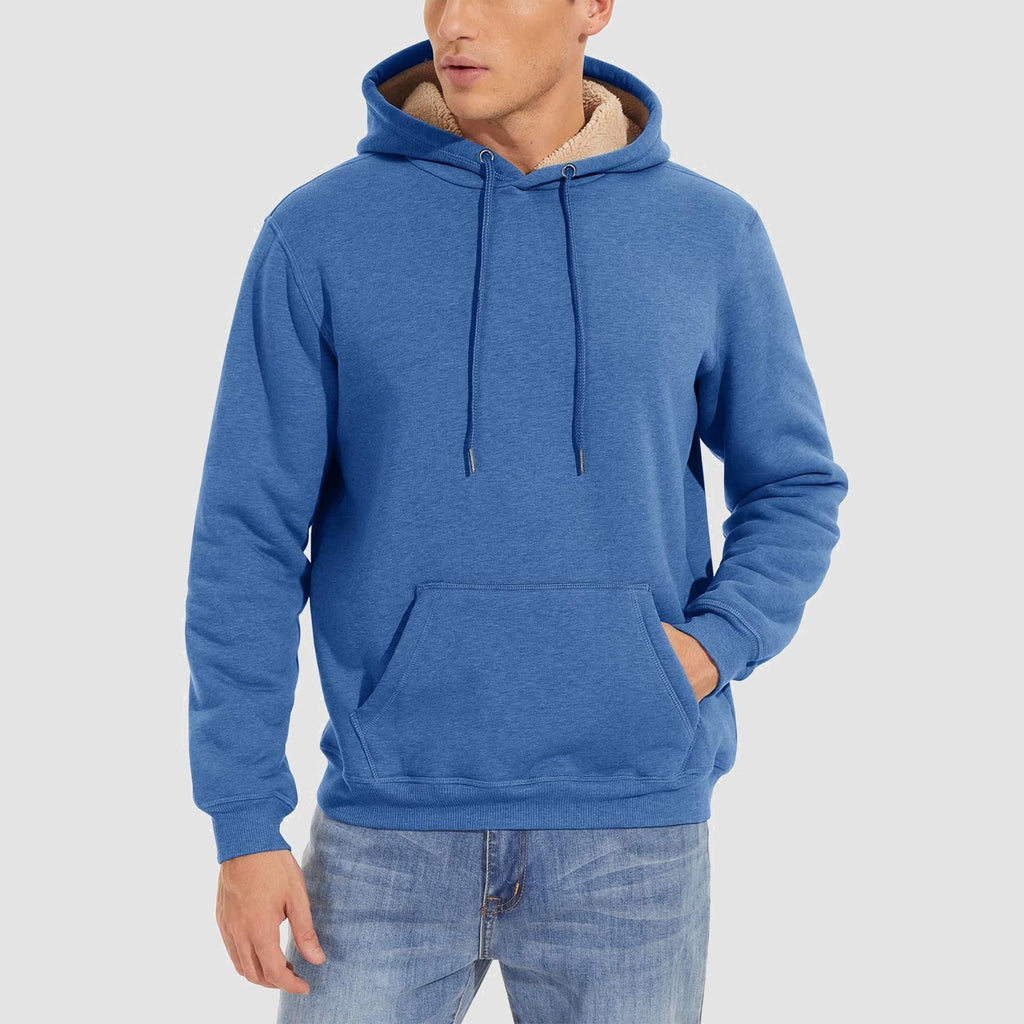 Men's Fleece Pullover Hoodie Sweatshirt - Cozy Warmth & Style for Everyday Wear