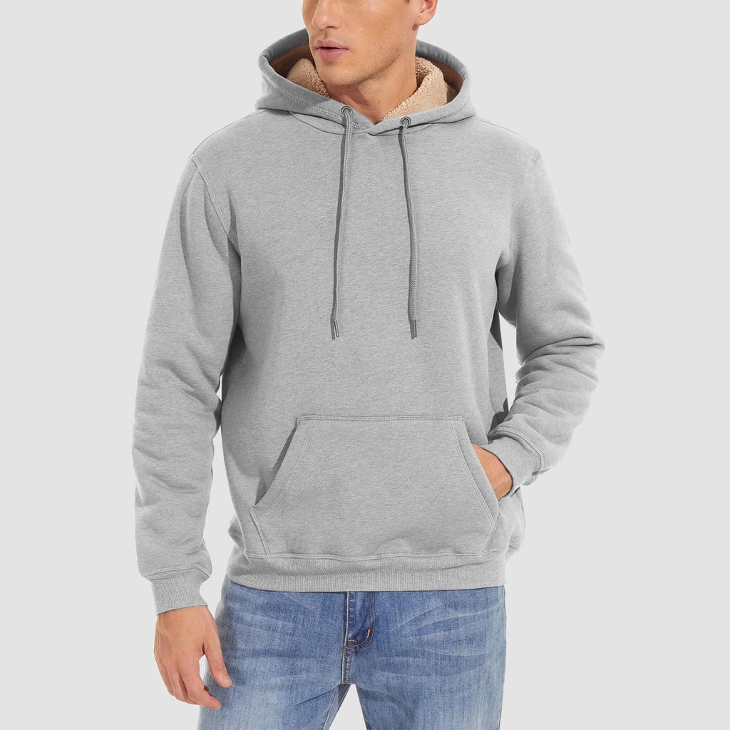 Men's Fleece Pullover Hoodie Sweatshirt - Cozy Warmth & Style for Everyday Wear
