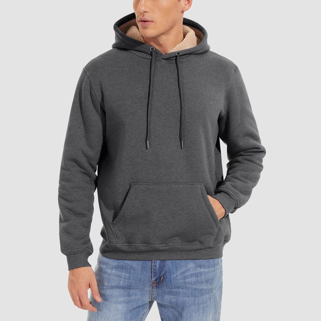 Men's Fleece Pullover Hoodie Sweatshirt - Cozy Warmth & Style for Everyday Wear