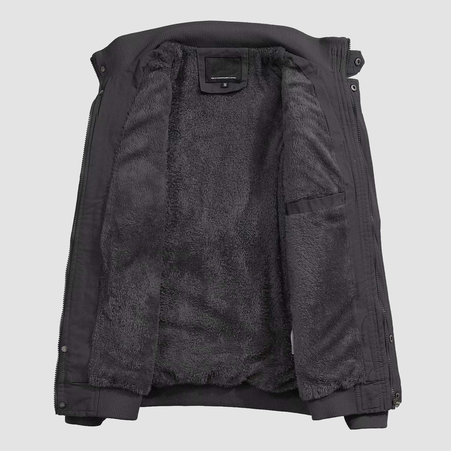 Men's Lightweight Cotton Military Bomber Jacket - Stylish Zip-Up Outerwear