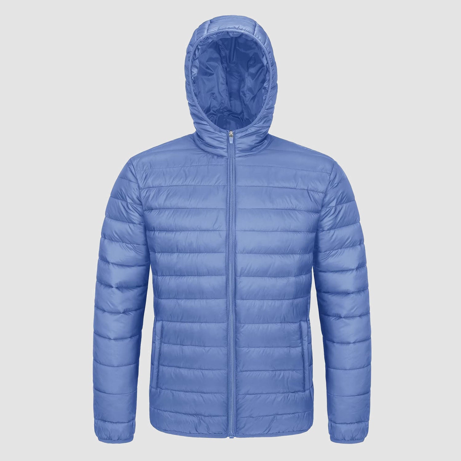 Men's Lightweight Quilted Hooded Puffer Jacket - Stylish Winter Coat for Ultimate Warmth