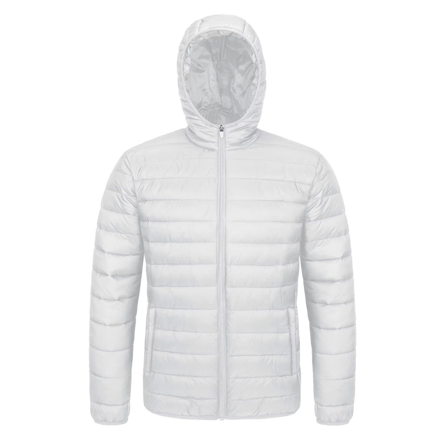 Men's Lightweight Quilted Hooded Puffer Jacket - Stylish Winter Coat for Ultimate Warmth
