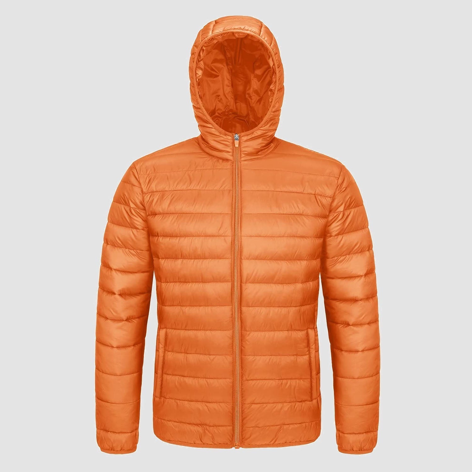 Men's Lightweight Quilted Hooded Puffer Jacket - Stylish Winter Coat for Ultimate Warmth