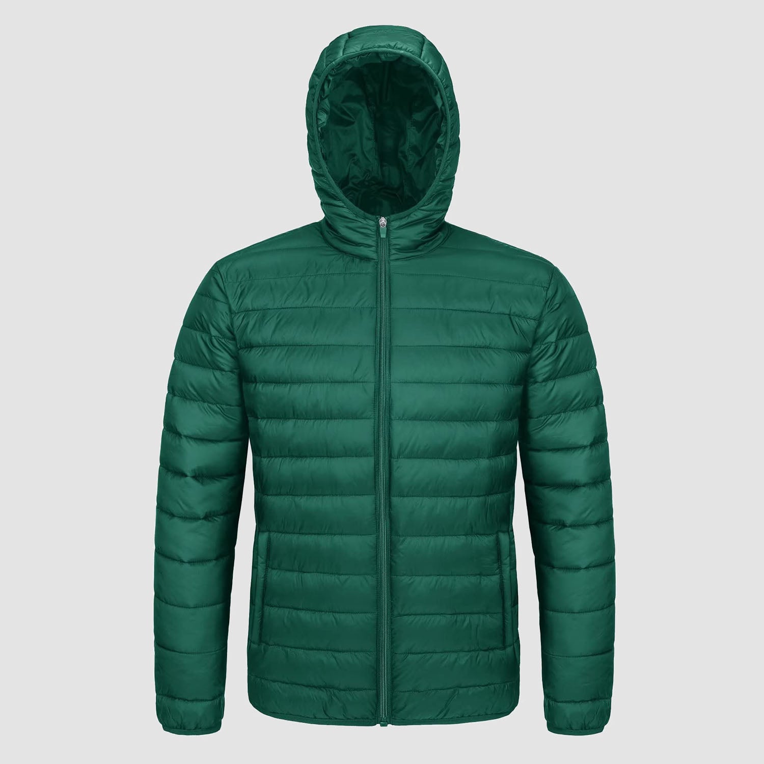Men's Lightweight Quilted Hooded Puffer Jacket - Stylish Winter Coat for Ultimate Warmth