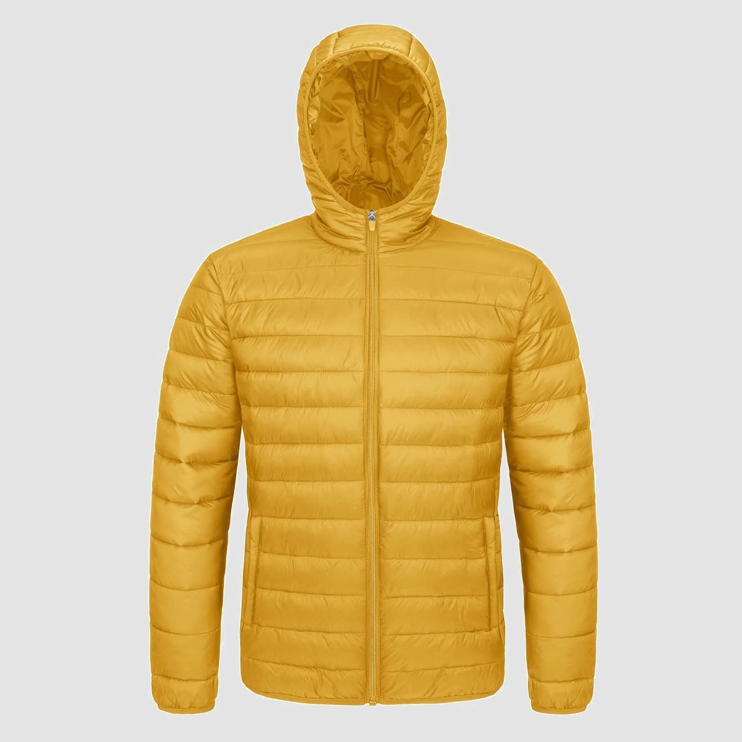 Men's Lightweight Quilted Hooded Puffer Jacket - Stylish Winter Coat for Ultimate Warmth
