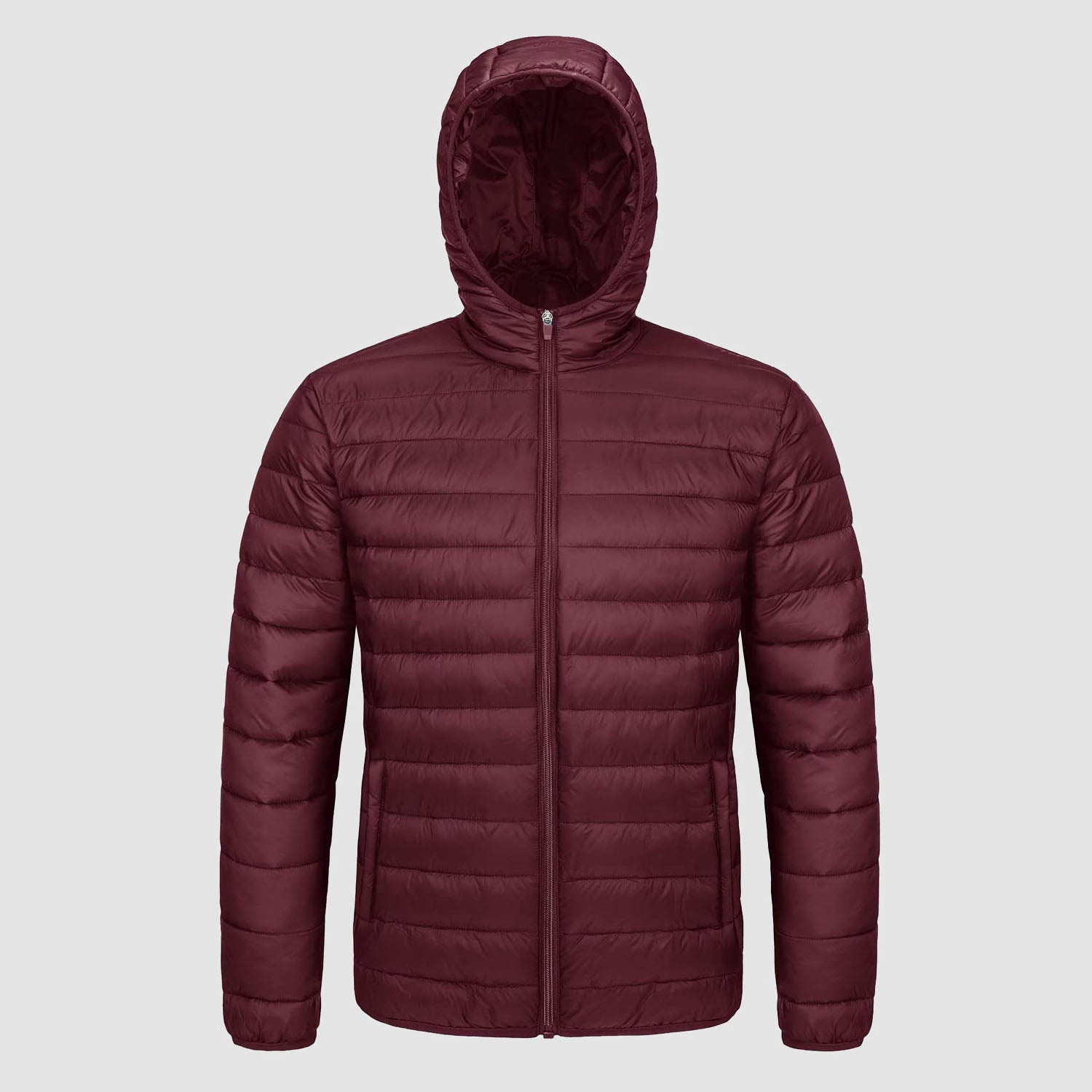 Men's Lightweight Quilted Hooded Puffer Jacket - Stylish Winter Coat for Ultimate Warmth