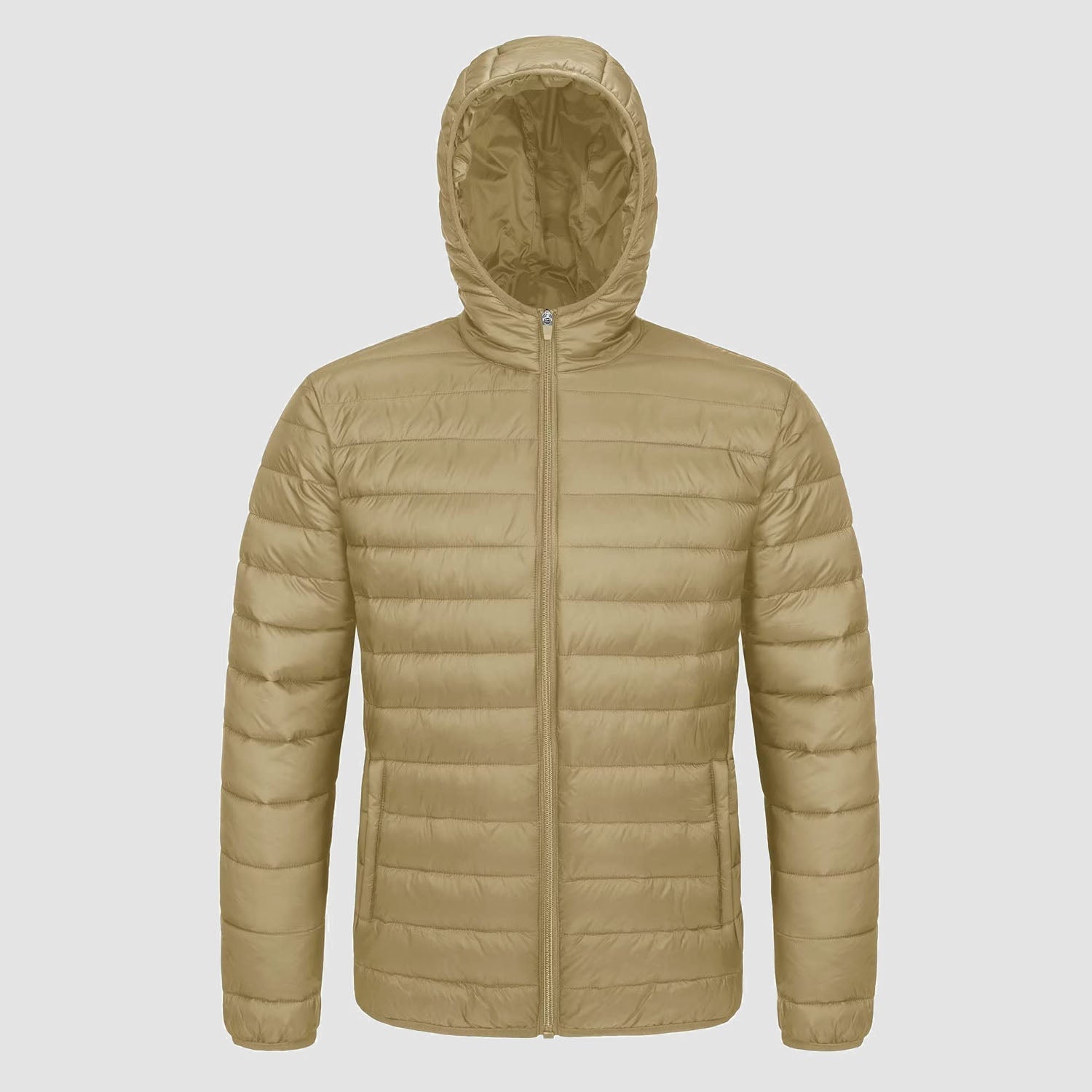 Men's Lightweight Quilted Hooded Puffer Jacket - Stylish Winter Coat for Ultimate Warmth