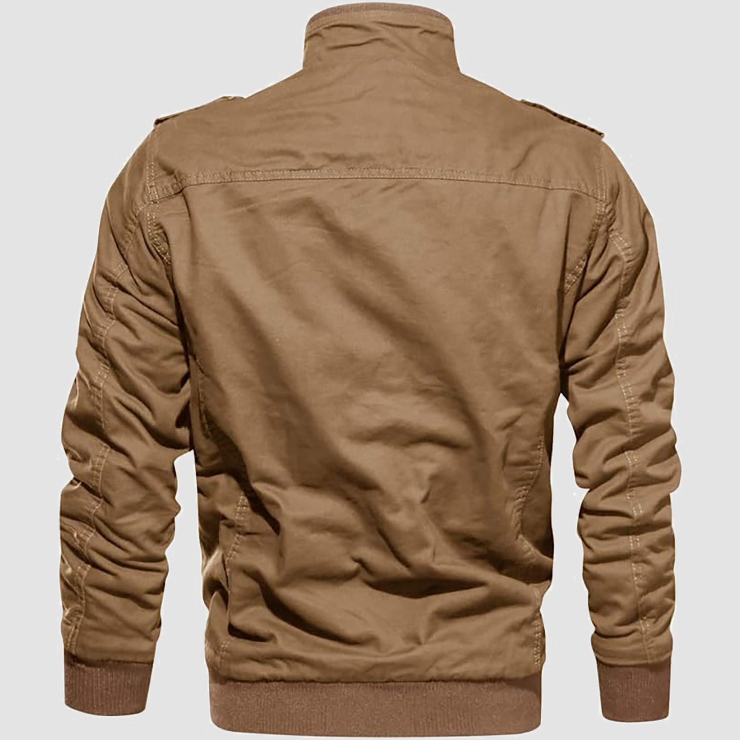 Men's Winter Tactical Cargo Jacket - Fleece Lined Military Coat for Cold Weather