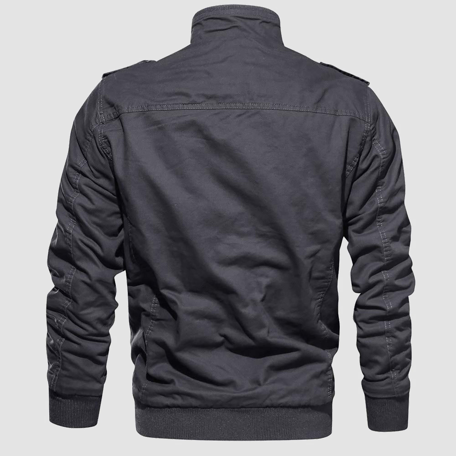 Men's Winter Tactical Cargo Jacket - Fleece Lined Military Coat for Cold Weather